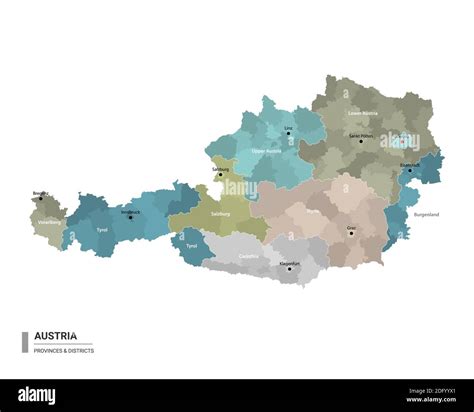 Austria: States, Districts, Cities, Communes, Localities .